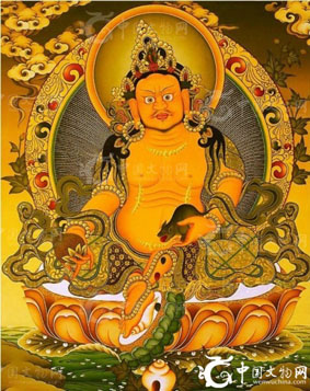 唐卡中的黄财神